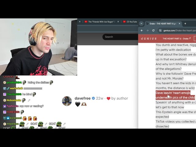 xQc Reacts to The Heart Part 6 - Drake