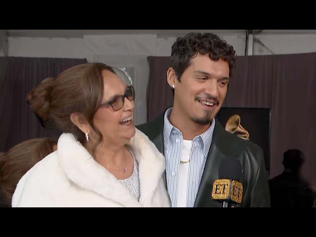 Omar Apollo's Mom GUSHES Over Him at His FIRST GRAMMYs (Exclusive)