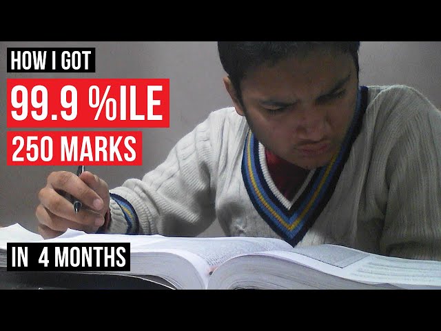 Got 250+ Marks & 99.9%ile in 4 Months JEE Mains. Here's how!