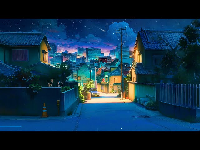 Peaceful Japanese Street Night 🌠 Night Lofi Songs Make You Calm Down And Heal Your Soul 🌠 Lofi Chill