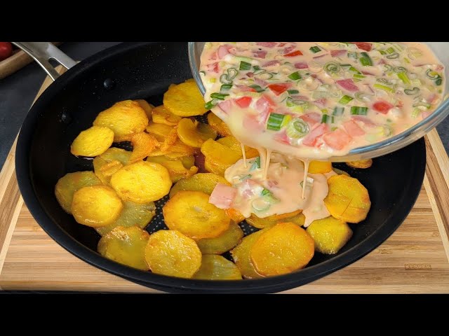 The BEST Recipe with Potatoes / Just Add Eggs to Potatoes / 5 Minute Recipe