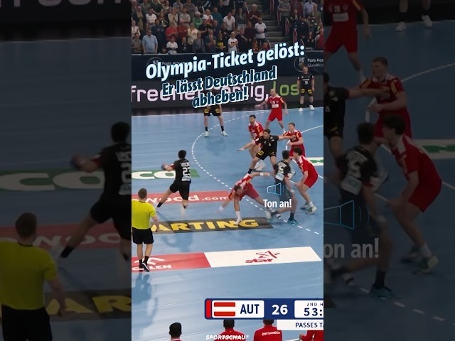 Olympia-Ticket gelöst: Renars Uscins lässt Deutschland abheben l Sportschau #shorts