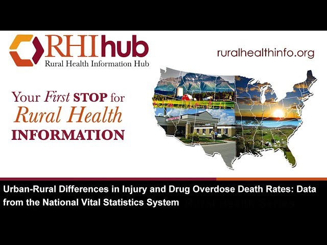Urban-Rural Differences in Injury and Drug Overdose Death Rates: Data from the NVSS