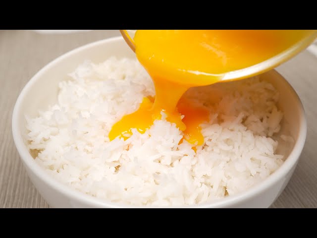 Fried rice with eggs, easy fast and delicious!