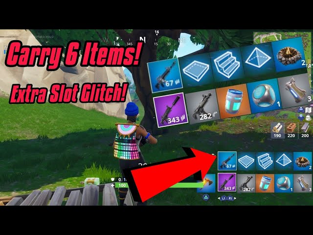 Extra Inventory Slot Glitch In Fortnite (Carry 6 Items) Fortnite Glitches Season 6 PS4/Xbox one 2018