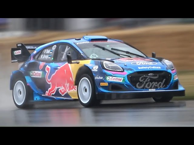 Goodwood FOS 2023 | Day 2 - Shootout Free Practice on Wet + Drift Show!