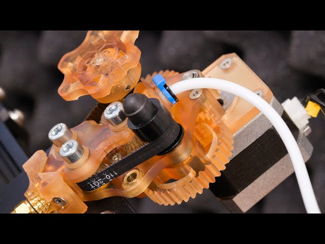 This 3D PRINTABLE Extruder works with TIMING BELTS!