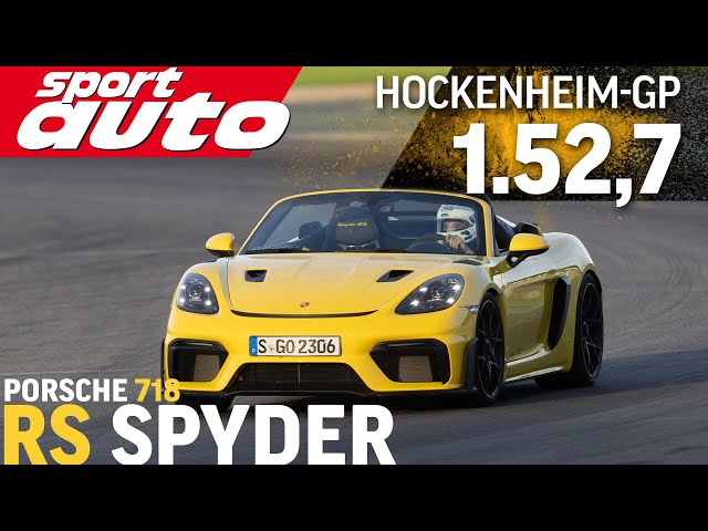 Porsche 718 RS Spyder / HOT LAP / with open top / mit offenem Verdeck / Hockenheim-GP