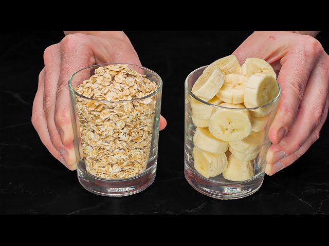 Do you have oatmeal and banana? Delicious homemade dessert that I never get tired of eating