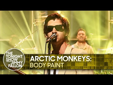 Arctic Monkeys: Body Paint | The Tonight Show Starring Jimmy Fallon