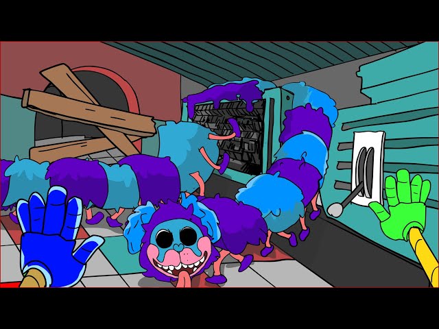What if you meet PJ Pug-A-Pillar with GRINDER /POPPY PLAYTIME Chapter 2 Animation