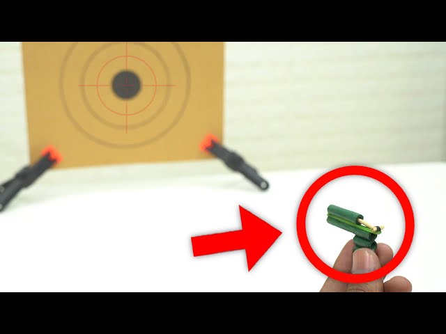 How To Make Mini PAPER PISTOL That SHOTS Very Powerful - Easy To Make