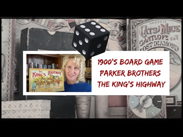 Parker Brother's King's Highway Antique Board Game