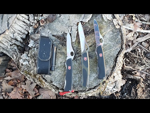 Victorinox Ranger Grip 178 and One Handed Trekker Comparison