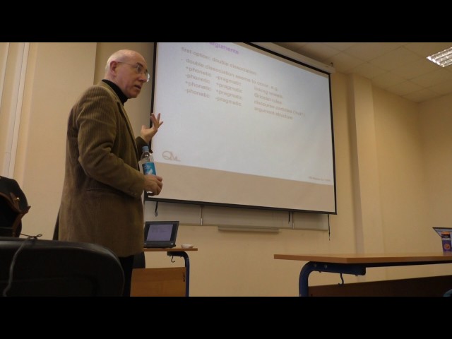Cognitive Sociolinguistics and Modularity (a lecture by prof. Dirk Geeraerts)