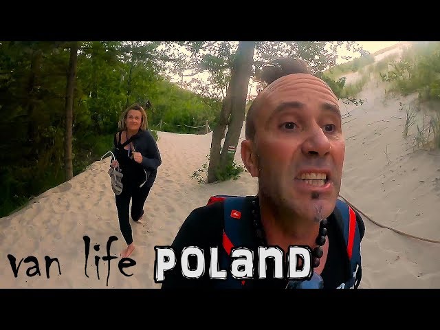 ATTACKED in POLAND - the SLOWINSKI NATIONAL PARK - VAN LIFE EUROPE