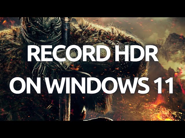 "How To Record HDR Footage With OBS Studio on Windows 11 - Complete Guide"