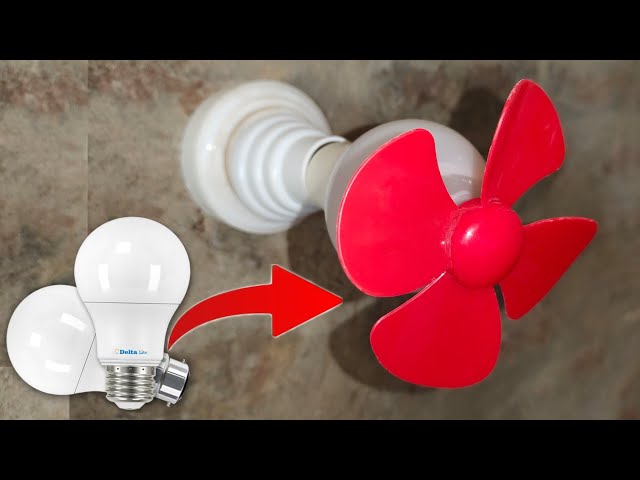 Amazing Invention From Old Led Bulb | Led Bulb Convert Into High Speed Wall Fan
