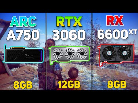 Intel ARC A750 vs RTX 3060 vs RX 6600XT | Gaming Benchmark | Test in 12 Games |