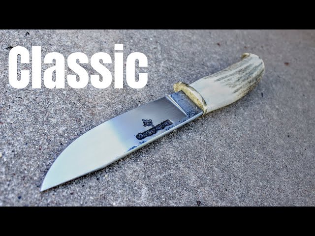 Forging A Classic Hidden Tang Belt Knife, Elk Antler Shed Handle - Blacksmithing And Knifemaking