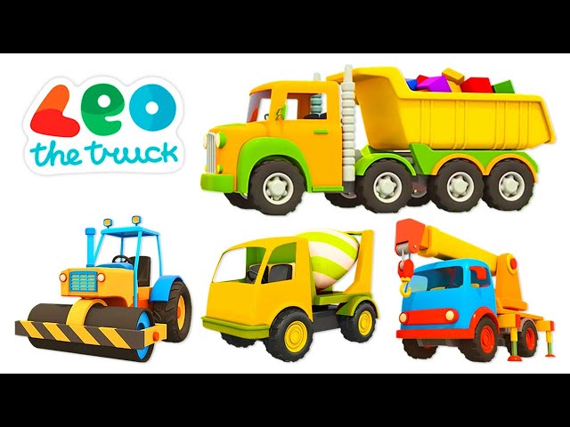 Car cartoon for kids & Leo the Truck – Street vehicles and construction vehicles for kids.