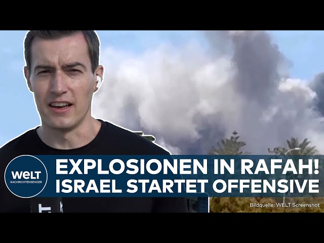 KRIEG IN NAHOST: Beschuss von Rafah! Israel startet Offensive in Gaza im Kampf gegen Hamas-Terror