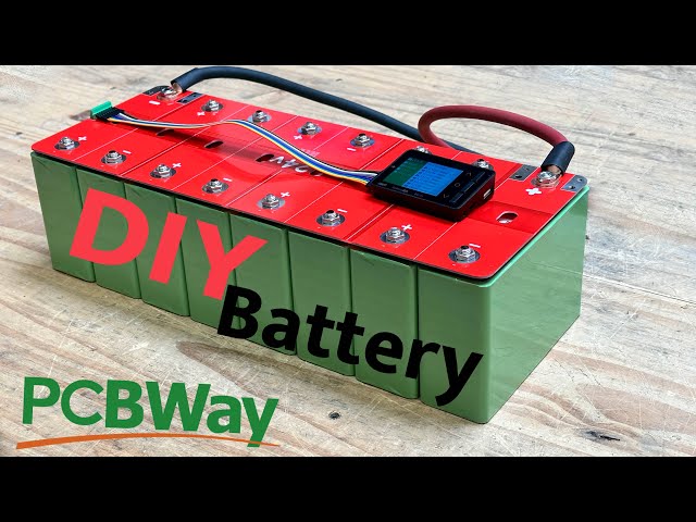 Easiest 24v DIY LiFePO4 Battery build  -  LEV60 busbars - PCBway