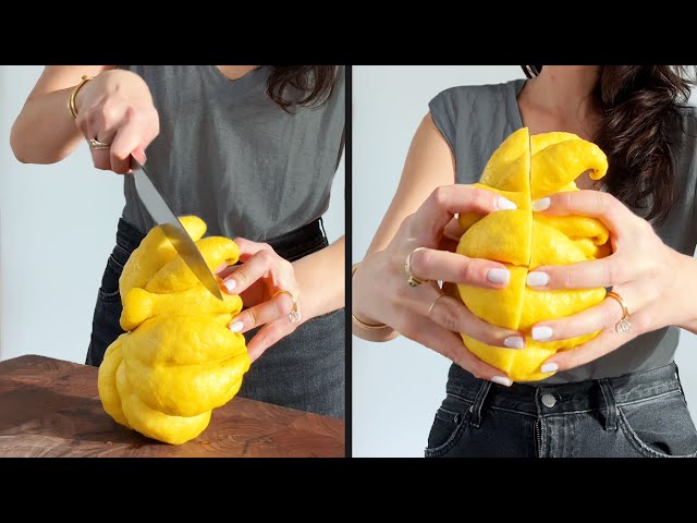 Opening a Giant Mutated Lemon
