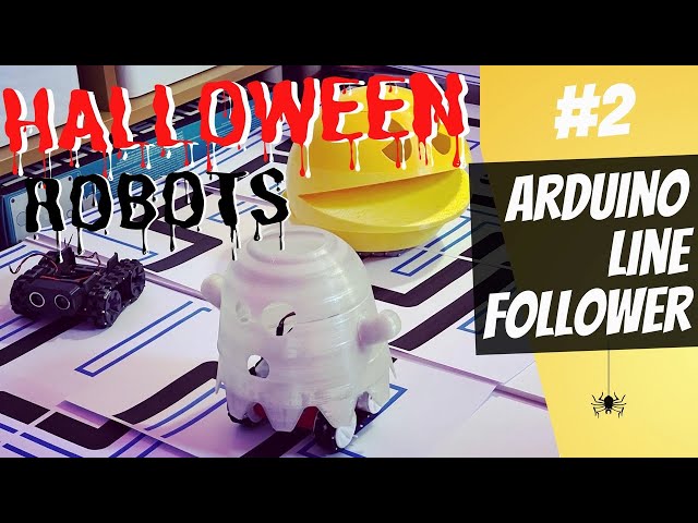 Halloween Robots - Part 2: Arduino Line Following Bots
