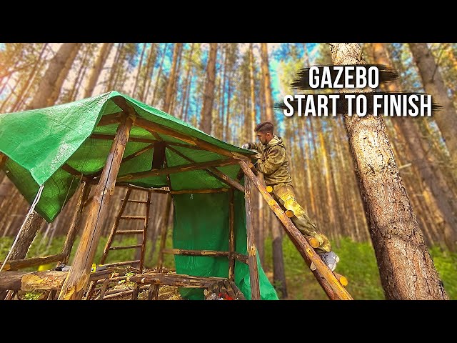 I am building a gazebo in the wild forest. From start to finish.
