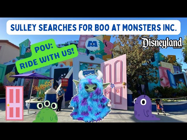 Monsters Inc.Ride at Disneyland - Baby Yoda Sulley POV