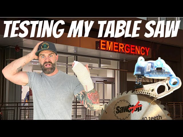 Finger Versus Table Saw || My Saw Didn't Stop