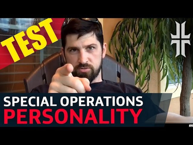 Special Operations PERSONALITY TEST