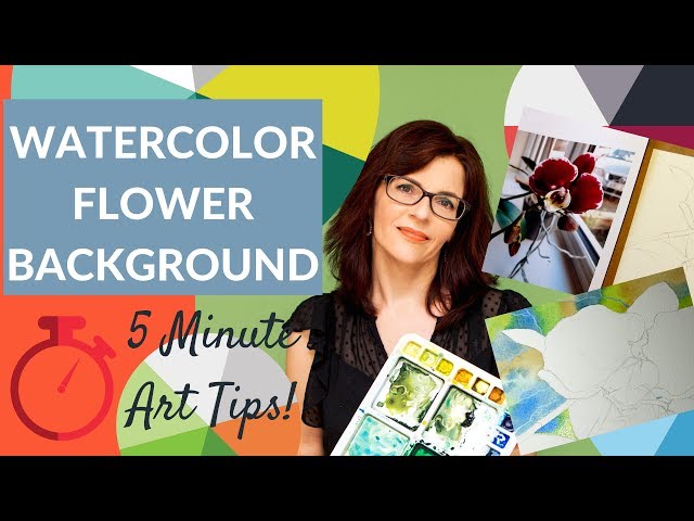 Watercolor Flower Background – Easy 5 Minute Art Tips!