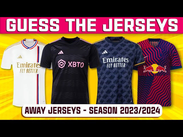 Guess The FOOTBALL CLUBS By Their Away JERSEYS? – Season 2023/2024 | Tiny Football Quiz