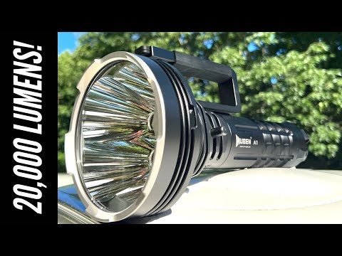 Wuben A1 Flashlight | 20,000 Lumens | Spotlight With Some Punch + save 20%