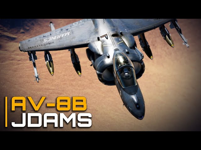 DCS AV8B Tutorial | JDAM Strike on Preplanned Targets