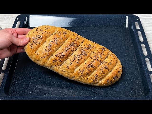 I don't buy bread anymore! A new perfect recipe for quick bread in 5 minutes. bake bread