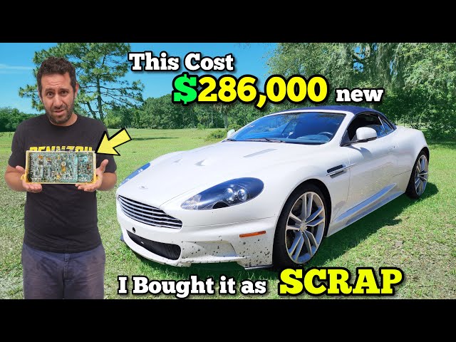 I Bought a $286,000 Aston Martin V12 and got 90% Off because it was Flood Totaled