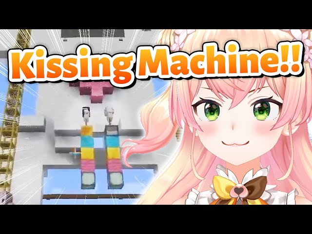 Nene making Kissing Machines for Love & Peace【Minecraft/Hololive Clip/EngSub】
