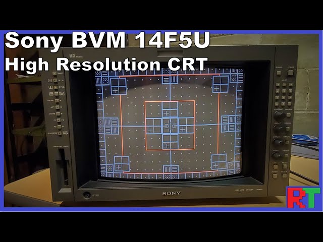 Sony BVM 14F5U Master Monitor - A Perfect Retro Trinitron 📺 | With a NEW CRT Tube