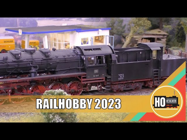 Model Railway Exhibition RAILHOBBY 2023 - Fahrbetrieb, detaillierte Szenen, internationale Anlagen