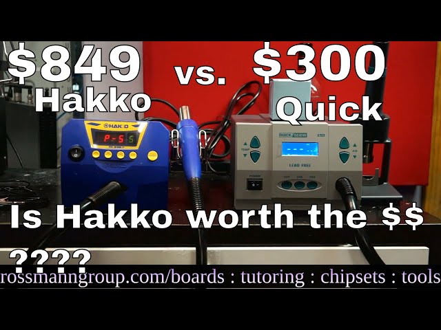 Quick 861DW vs Hakko FR810 hot air station review