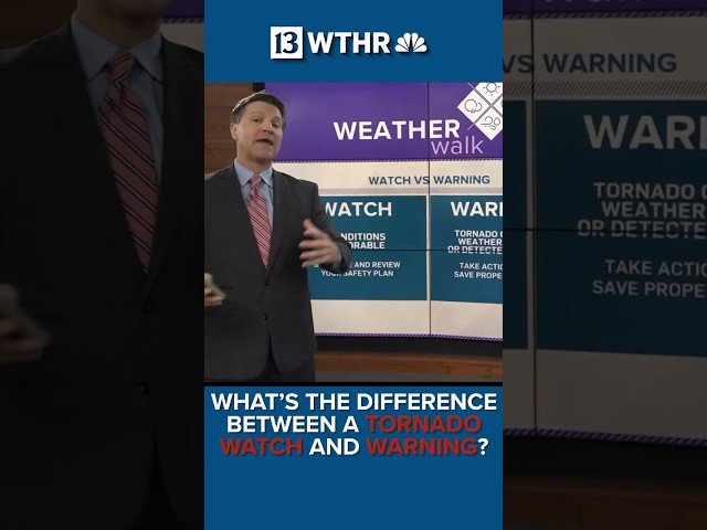 What’s the difference between a tornado watch and warning?