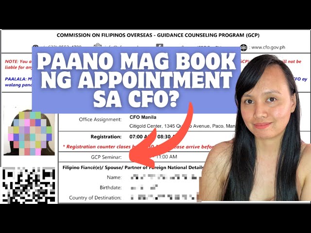 Paano mag book ng appointment sa CFO [UPDATED AUGUST 2023]