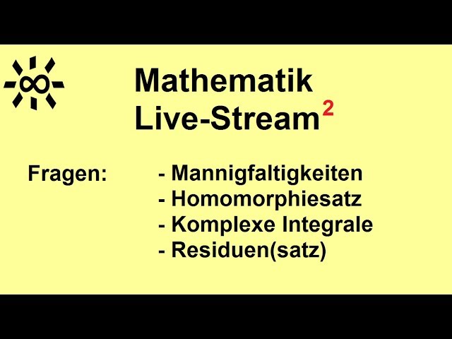 Mathematik Live Stream 2