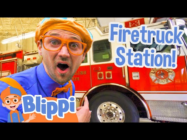 Blippi Visits a Firetruck Station! | Blippi Full Episodes | Blippi Toys