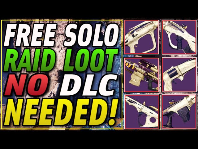 FREE SOLO RAID CHEST GLITCH! - How To Get FREE RED BORDER Raid Weapons With NO DLC! | Destiny 2