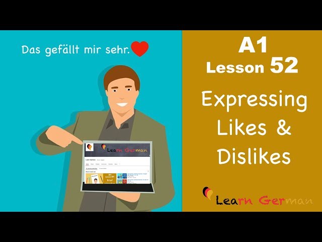 Learn German | Gefallen und Missfallen ausdrücken | Express likes & dislikes | A1 - Lesson 52