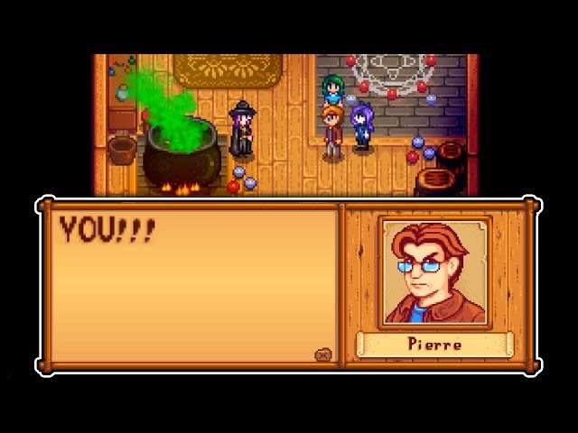 When Pierre Finds Out The Wizard Is Abigail's Father in Stardew Valley Expansion Mod